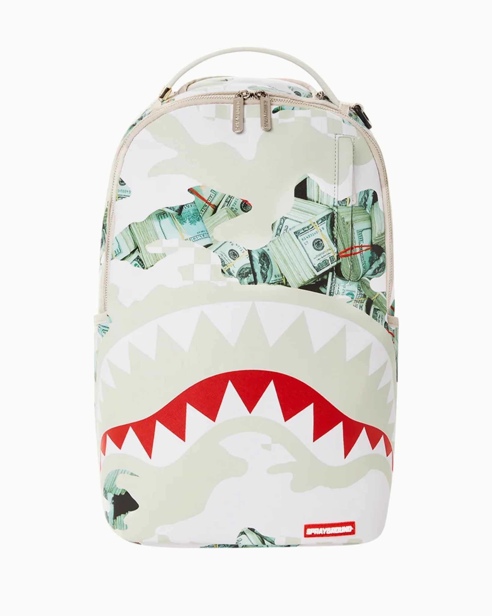 MONEY CAMO WHITE BACKPACK